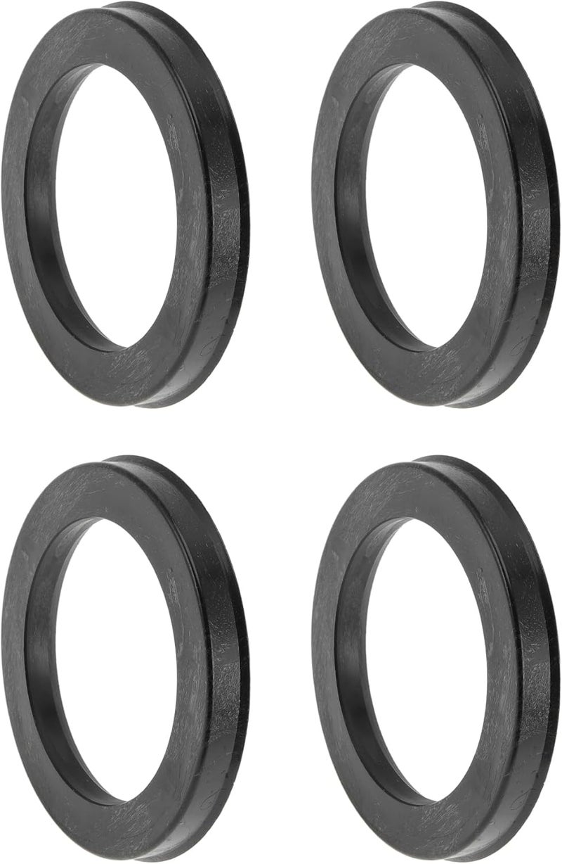 VekAuto 93.1mm to 67.1mm Car Wheel Hub Centric Rings Black Polycarbonate Wheels Center Shaft Shock Absorbing Hubrings 4 Pcs - Image 1